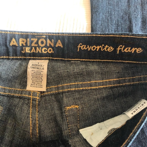 Arizona Dark Wash Flared Jeans - Picture 4 of 13
